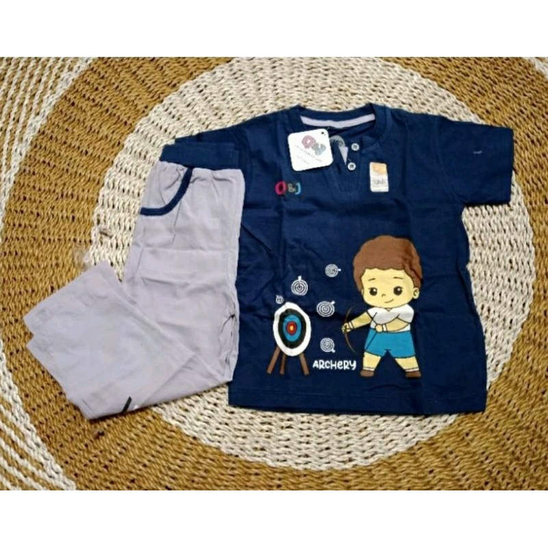 setelan anak cowok Q&J / Setelan rumahan anak premium
