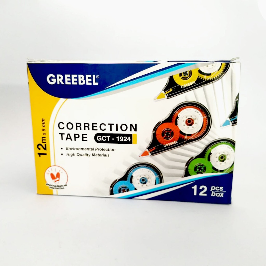 

Correction Tape GREEBEL GCT-1924 12m x 5 mm / stipo kertas