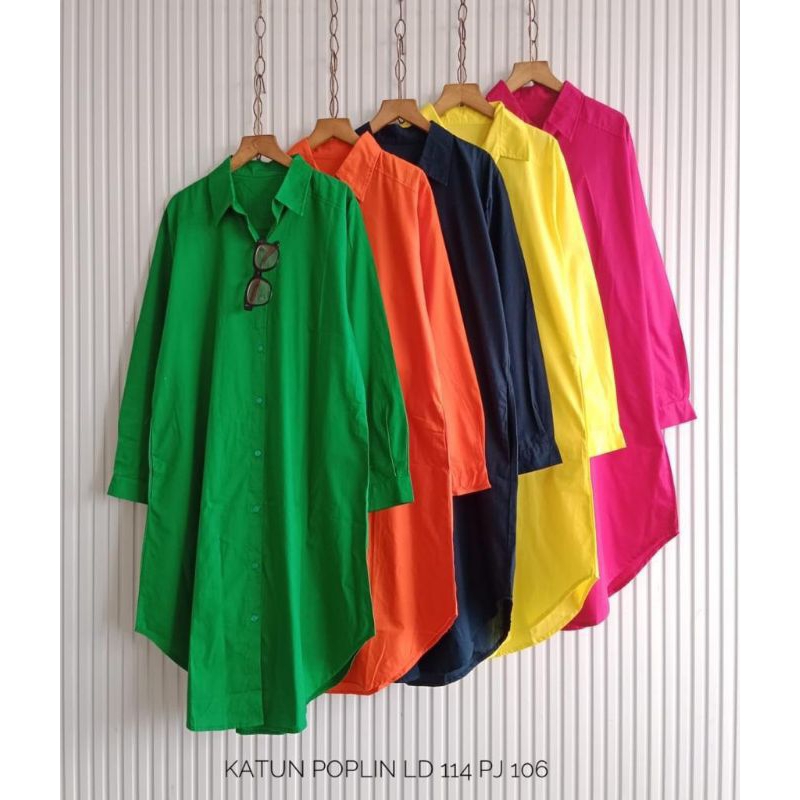 TUNIK KATUN POPLIN JUMBO
