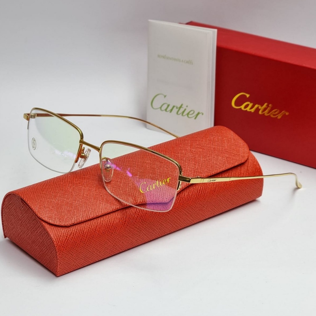 Frame kacamata casual cartier pure titanium limited edition sunglasses like original full set