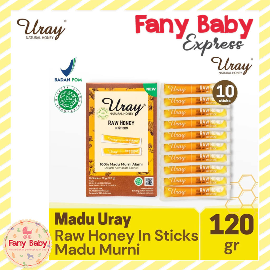 

RB MADU URAY RAW HONEY STICKS 10X12G