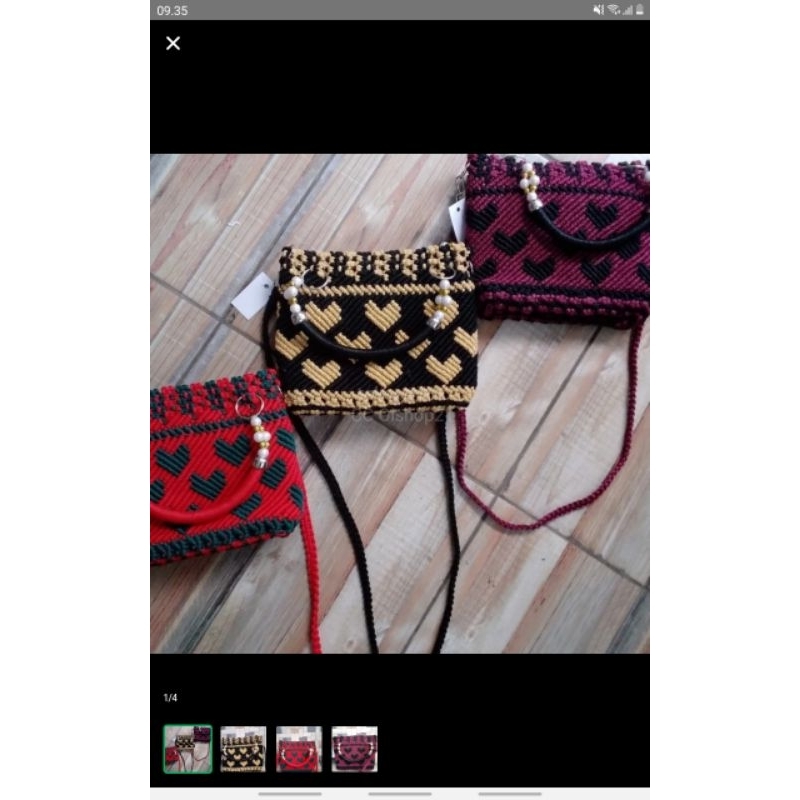 tas rajut talikur selempang