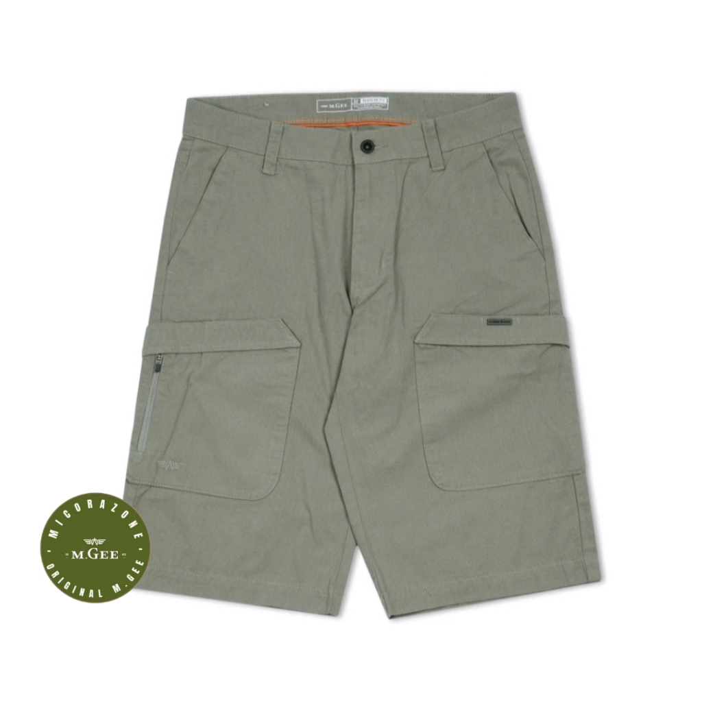 Celana Original MGEE - Celana Cargo Pendek Outdoor Original MGEE Light Olive Rows C007
