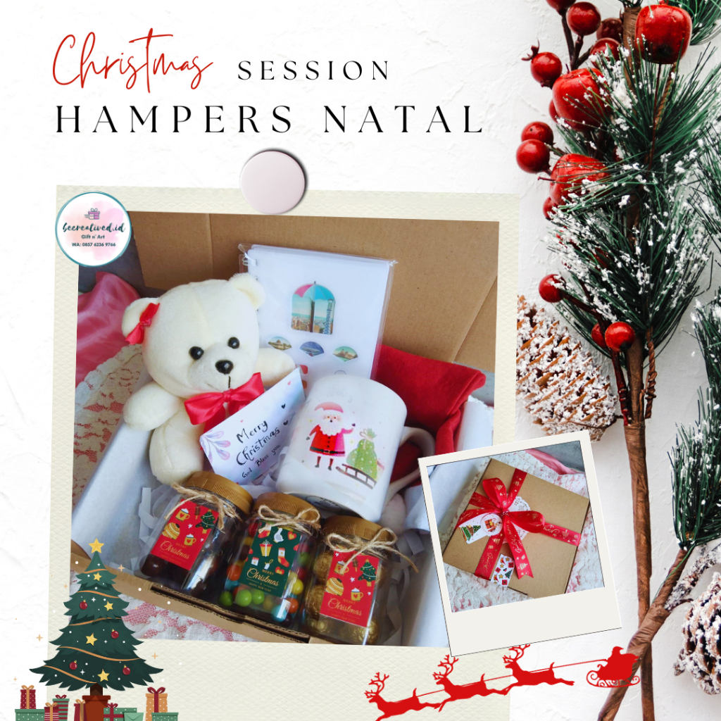 

HAMPERS NATAL/Hampers Mug Natal/CHRISTMAS/Sinterklas/ hadiah kado parcel natal/mug natal