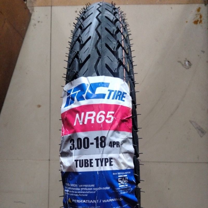 IRC NR65 300-18 Ban Luar IRC Tubetype 100% Original Ban Motor Ring 18 Ukuran 300 NR 65 Tubetype