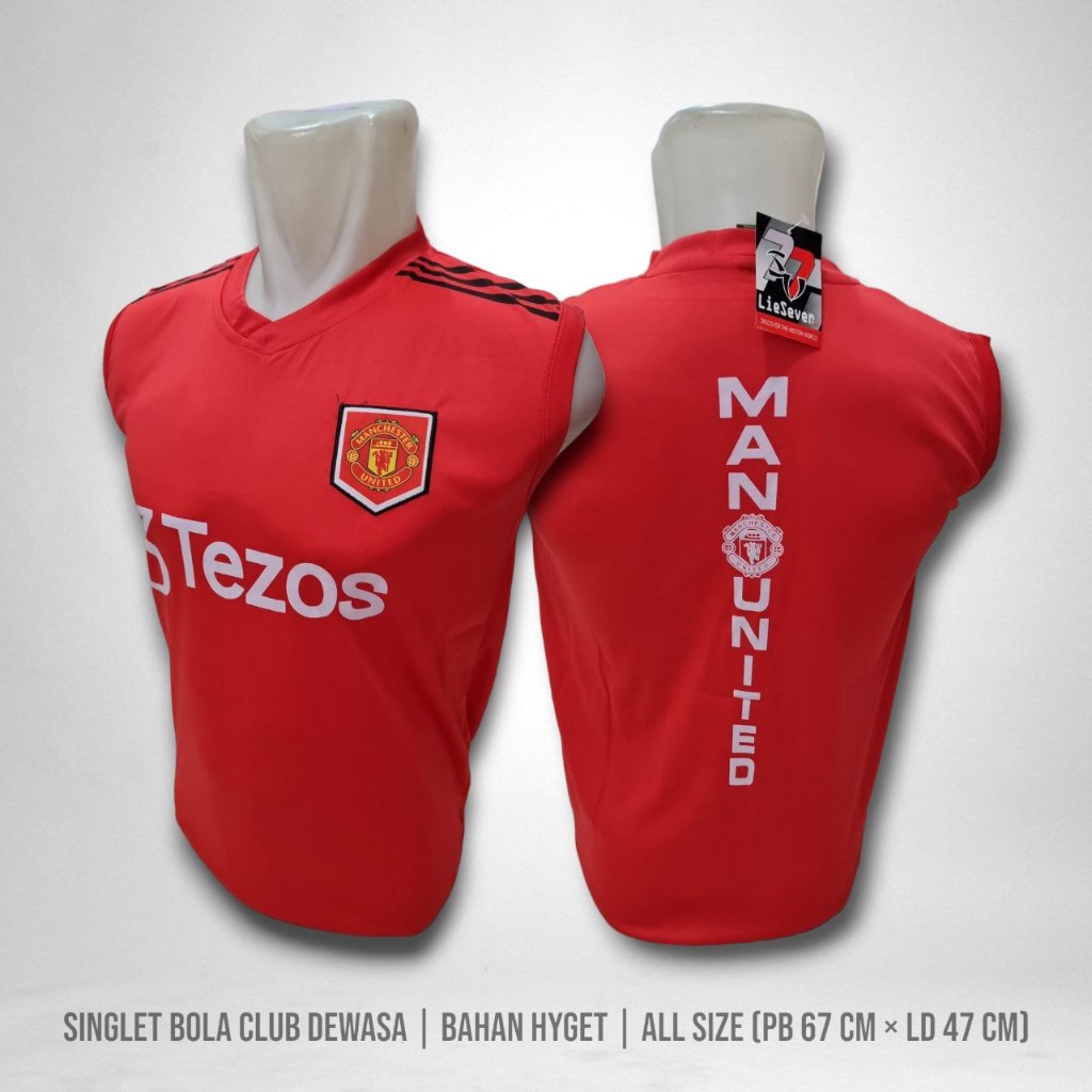 Kaos Lekbong Olahraga Bola Baju Bola Singlet Futsal / Singlet Running Dewasa Murah