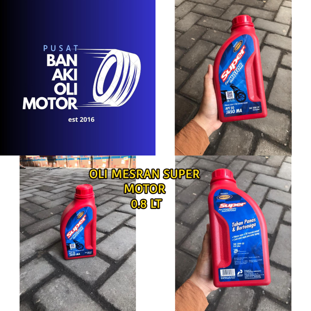 OLI MESRAN SUPER MOTOR 0.8L //OLI MESIN MESRAN SUPER MOTOR 20W-50 OLI 4T PERTAMINA MESRAN SUPER MOTO