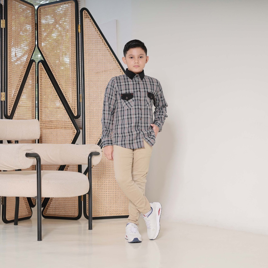 SAGIAN KIDS – Flannel Corduroy RORA Shirt (Kemeja Flannel Anak Lengan Panjang)