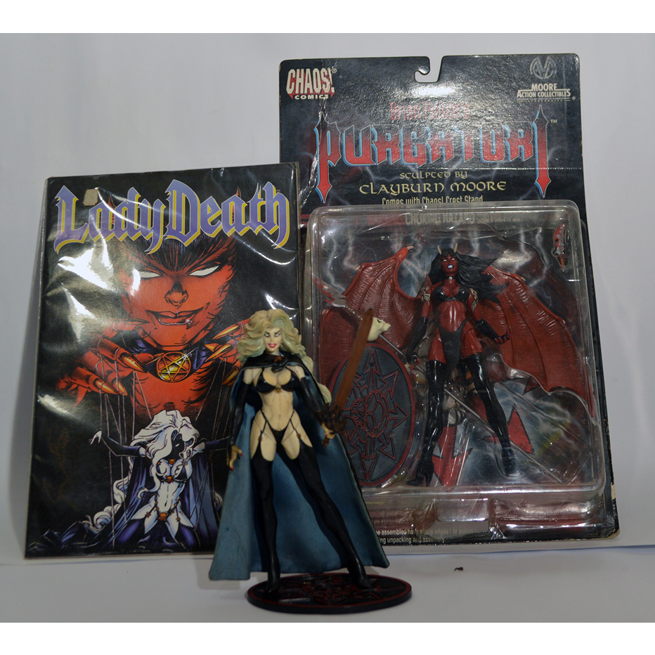Lady death & Purgatory Action Figure Set Bonus Lady Death Comic