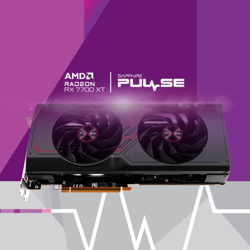 SAPPHIRE PULSE AMD RADEON RX 7700 XT 12GB GDDR6 11335-04-20G