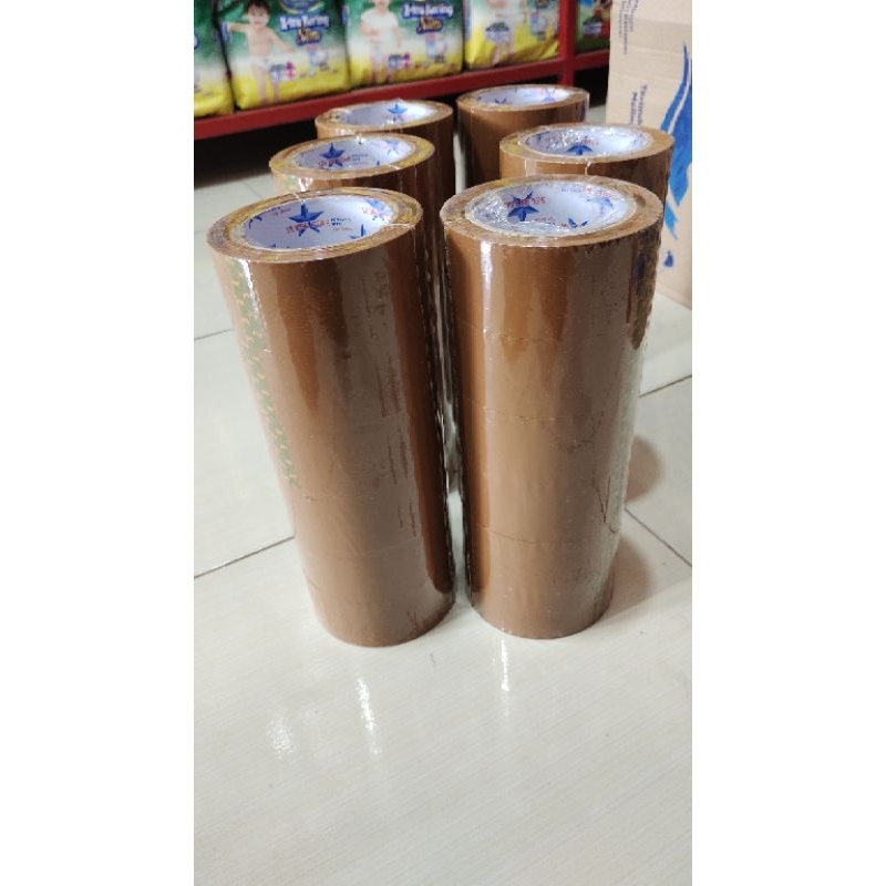 

Lakban Coklat 45-90 Coklat Star Tape