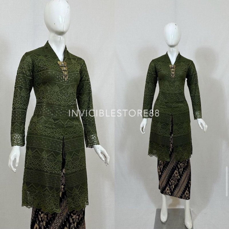 kebaya Modern. brukat busui. kebaya pesta. kebaya tunik busui. brukat modern resleting depan