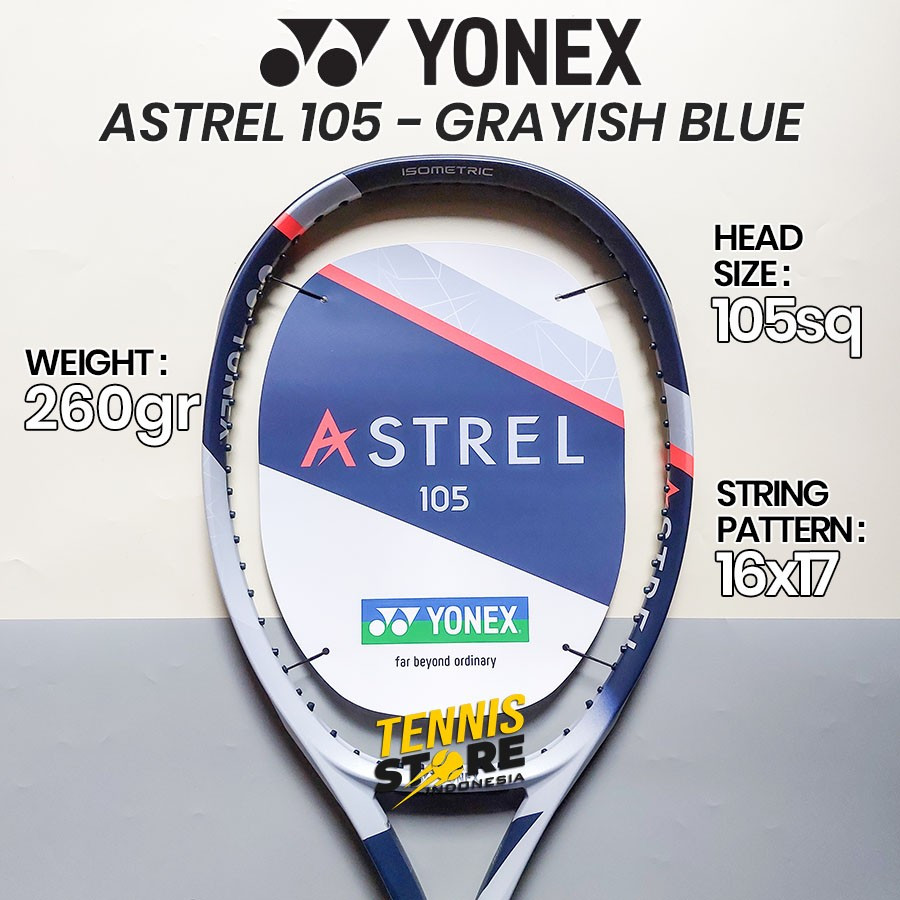 Yonex ASTREL 105 Grayish Blue ( Raket Tenis )