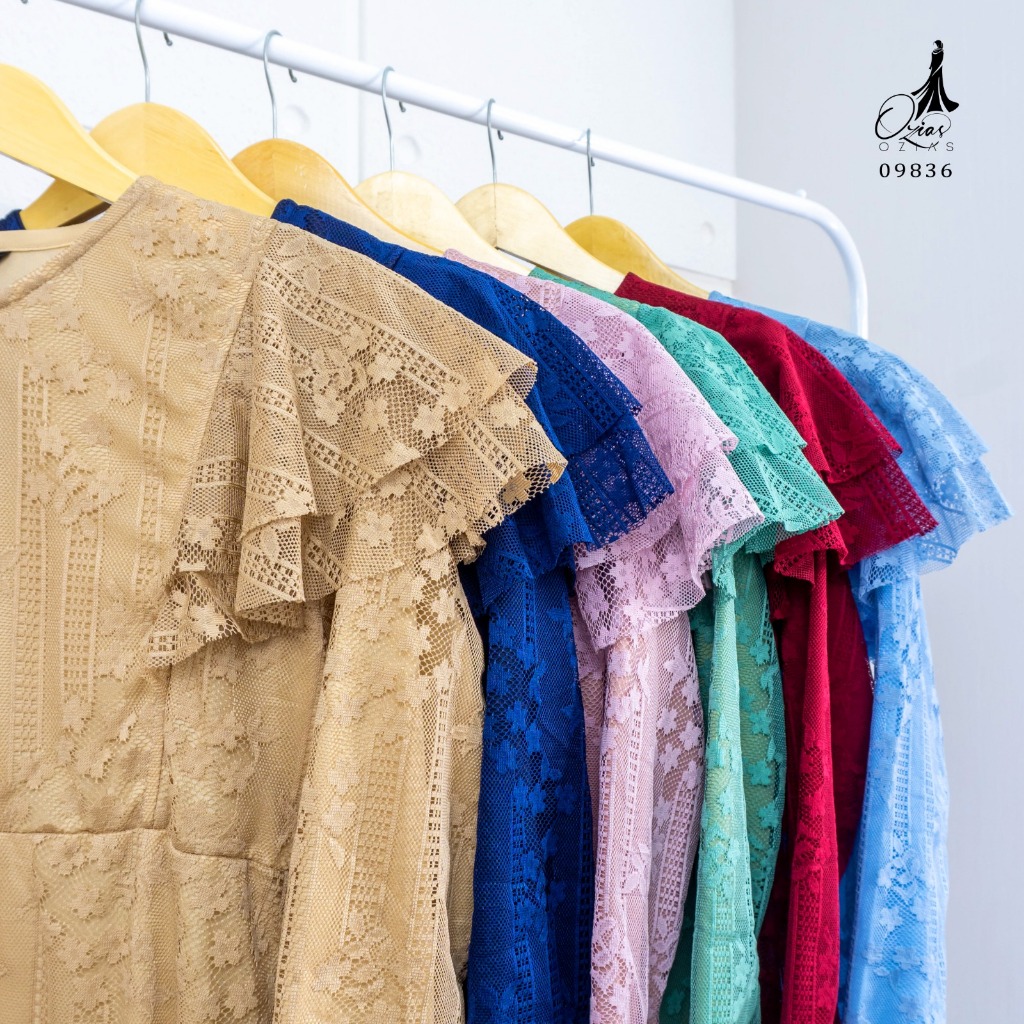 Ozias - Gamis Brokat Garden Lace 09836 Ld 105-6