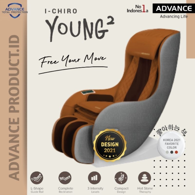KURSI PIJAT ADVANCE ALL NEW ICHIRO YOUNG2 ADVANCE MASSAGE CHAIR TERAPI REFLEKSI