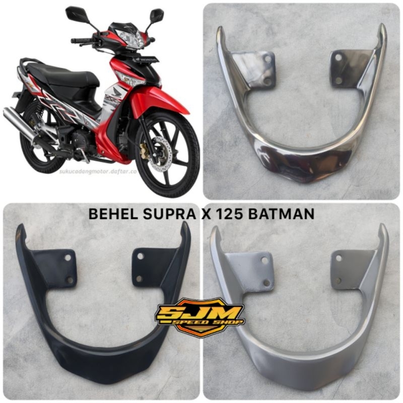 Behel begel planger jok belakang Honda Supra X 125 Batman pegangan jok belakang Supra X Batman
