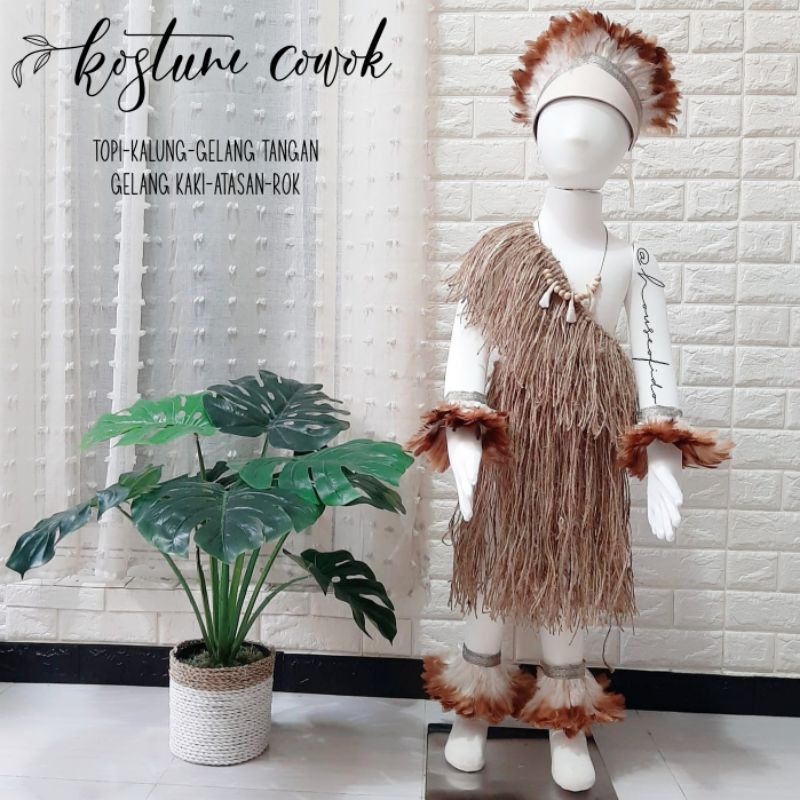 COD Baju adat anak Kostum adat papua Rok papua ..