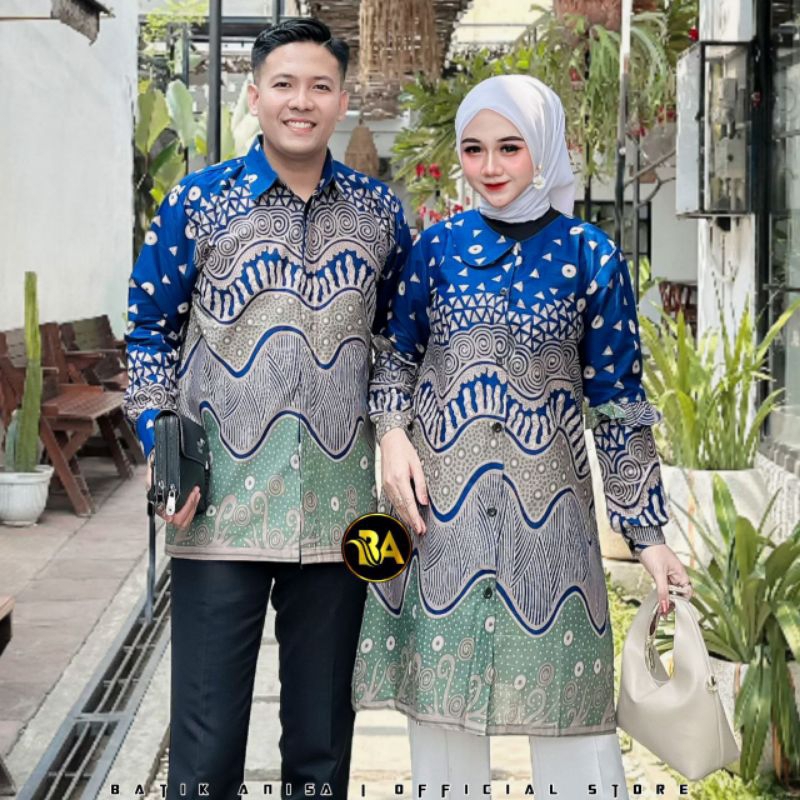batik cauple tunik kemeja atasan terbaru batik modern busui
