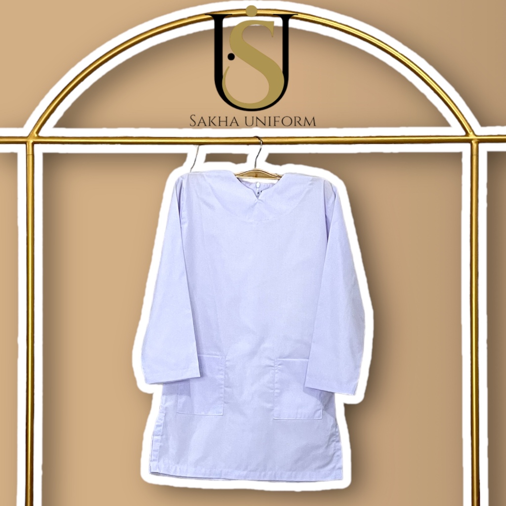 Sakhauniform - Baju Muslim kurung Putih Anak perempuan Sekolah MI/TPA/DTA Santri Madrasah