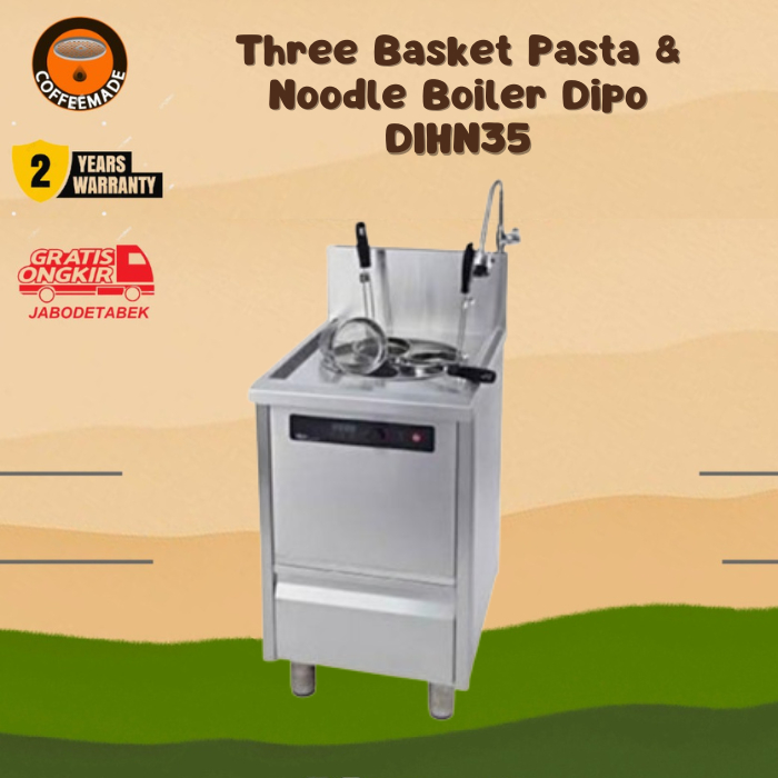Three Basket Pasta & Noodle Boiler Dipo DIHN35