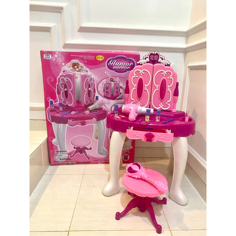 Preloved Mainan anak Meja Rias Glamor Mirror