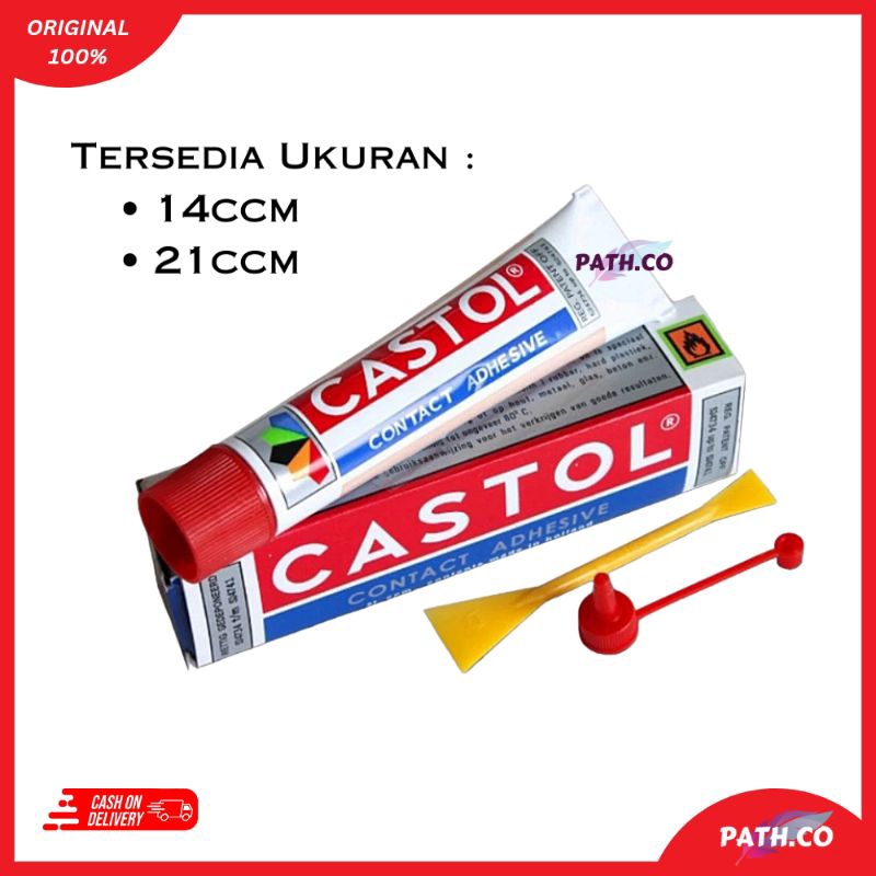 

Castol Lem Multifungsi | Lem Serbaguna Castol 14ccm / 21ccm | Original 100% | Castol Contact Adhesive Tube