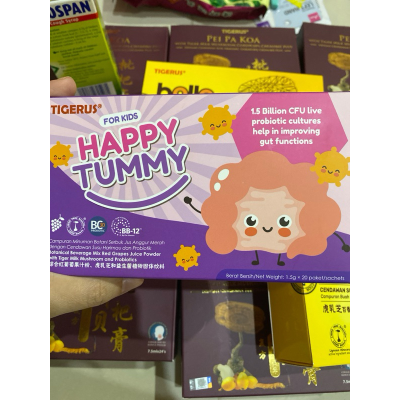 (READY STOCK) TIGERUS HAPPY TUMMY PROBIOTIK KIDS ,BC30 PROBIOTIC ,PROBIOTIC TIGERUS HAPPY TUMMY