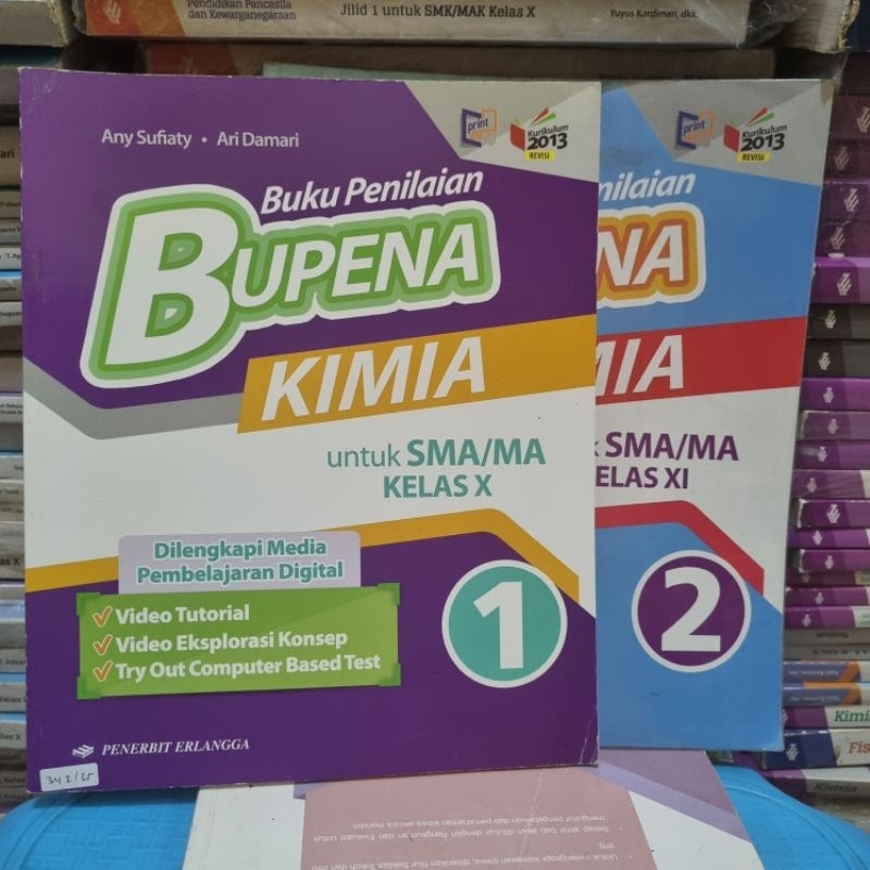 BUKU BEKAS BUPENA KIMIA SMA/MA KELAS 1/2/3 K13R ERLANGGA