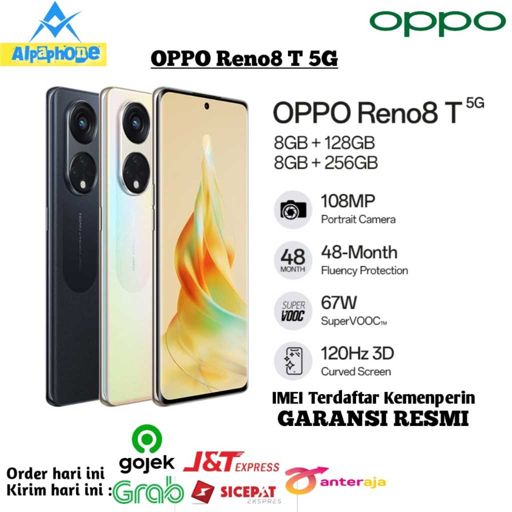 Oppo Reno 8T 5G 8/256 Gb Segel Garansi Resmi Oppo Reno 8T 5G Ram 8/128 Gb
