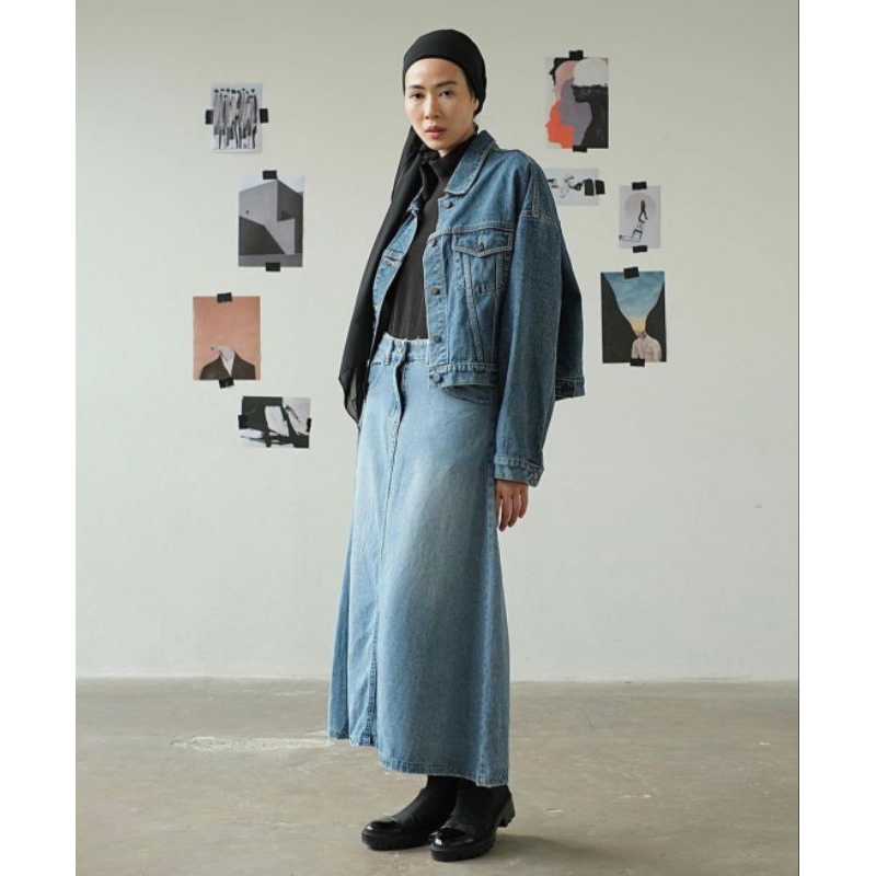 Rashawl RSH Denim Cape Skirt