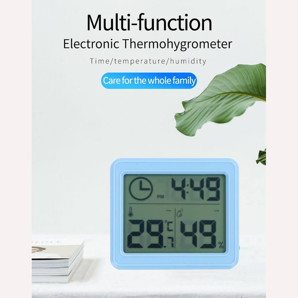 NEW Jam Digital Meja Mini Dinding Thermometer Hygrometer Watch Desk Wall Minimalis Kecil Portable
