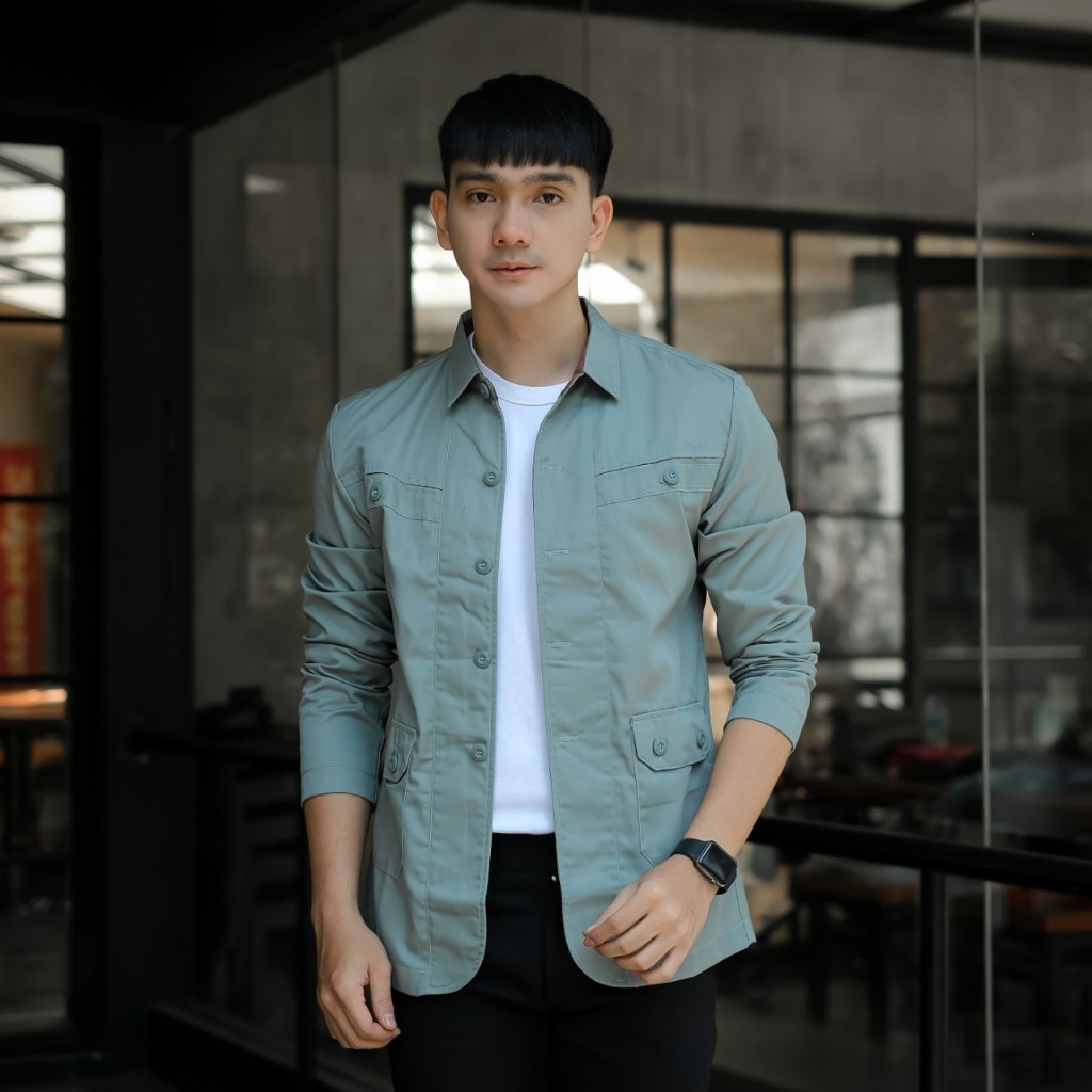 Kemeja Jas Blazer Pria Lengan Panjang Premium Original Progress Man / Jas Pria Blazer Keren