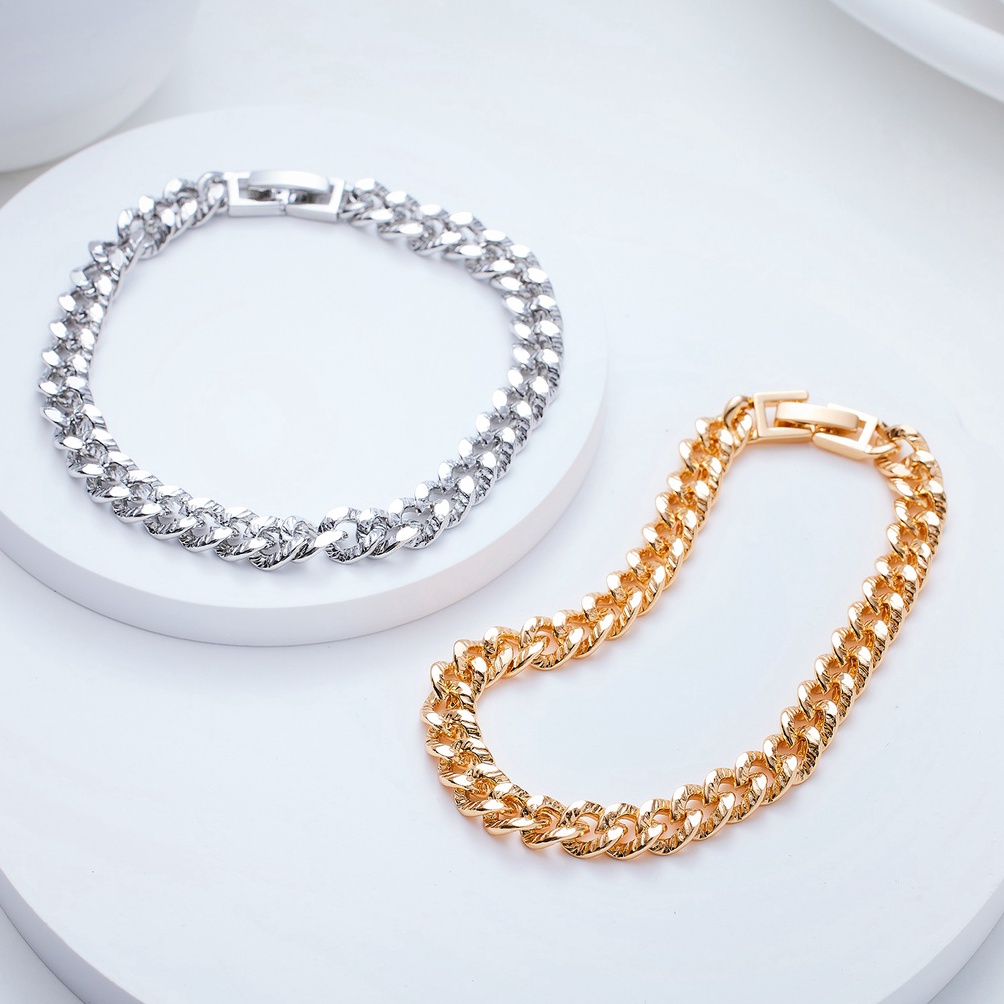 [۞S11@] Hyl Jewelry 224B Couple Gelang Titanium Wanita Bangle Bracelet Terbaru Anti Karat Dan Keronc