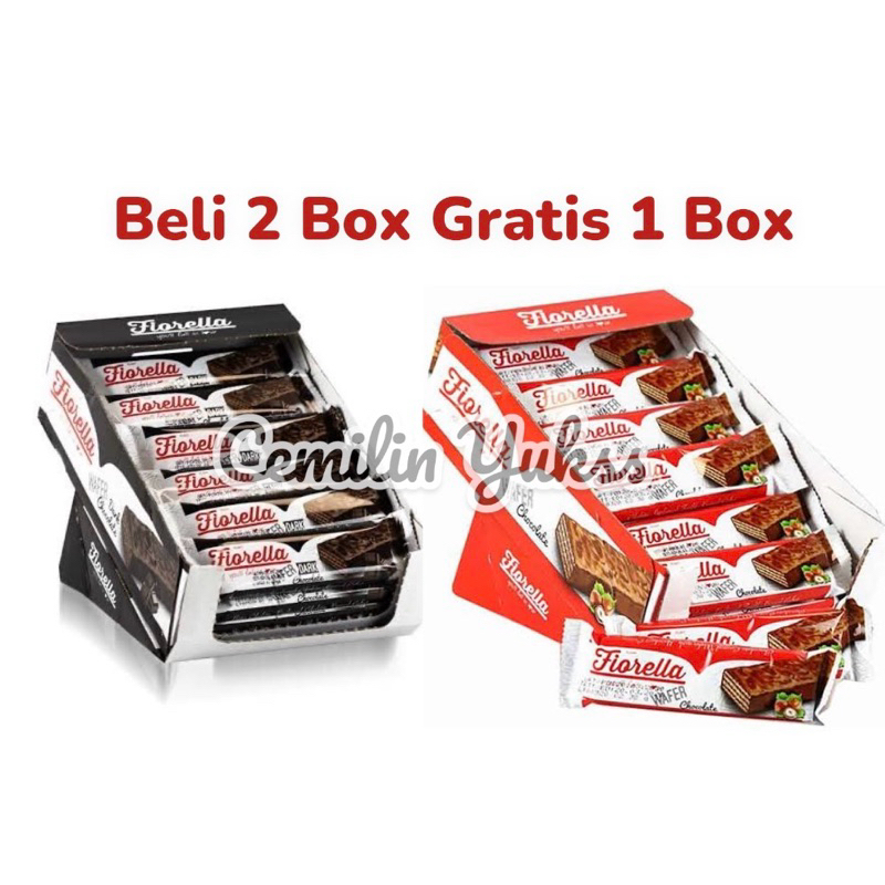 

Fiorella Chocolate Wafer 40g*24Pcs Coklat Wafer Turki