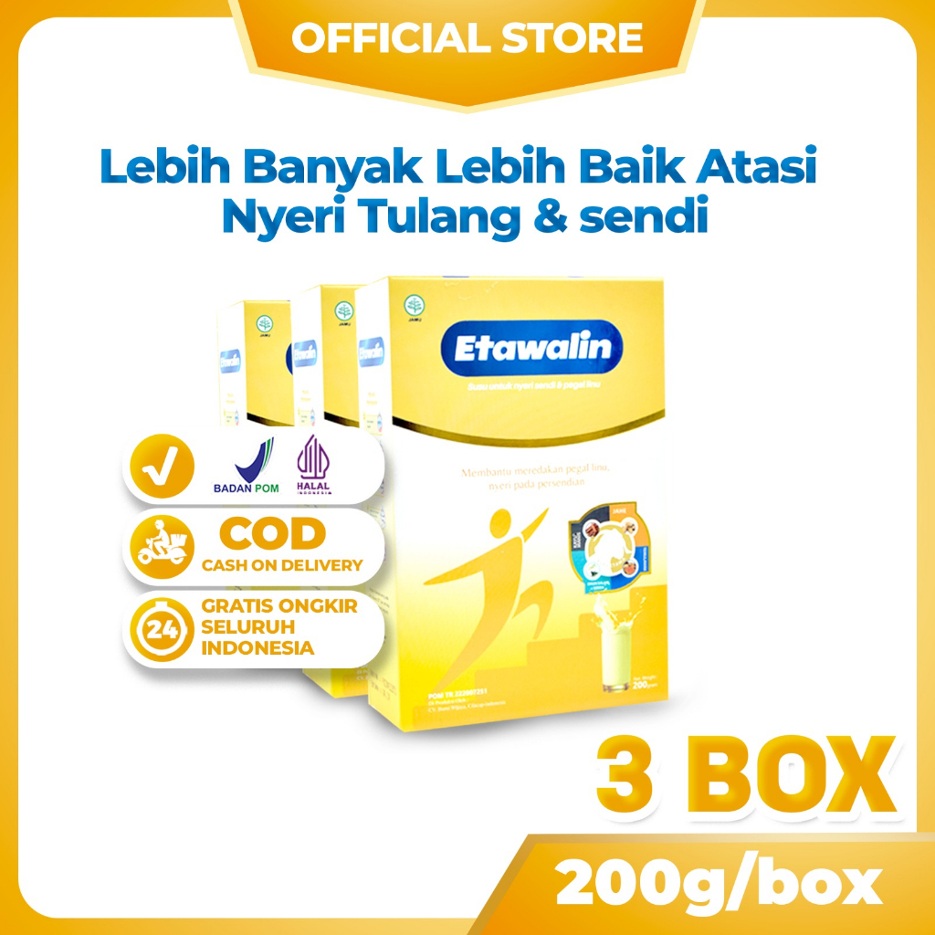 

Etawalin 3 Box - Susu Kambing Etawalin GARANSI Asli Original 100% Atasi Nyeri Sendi dan Tulang