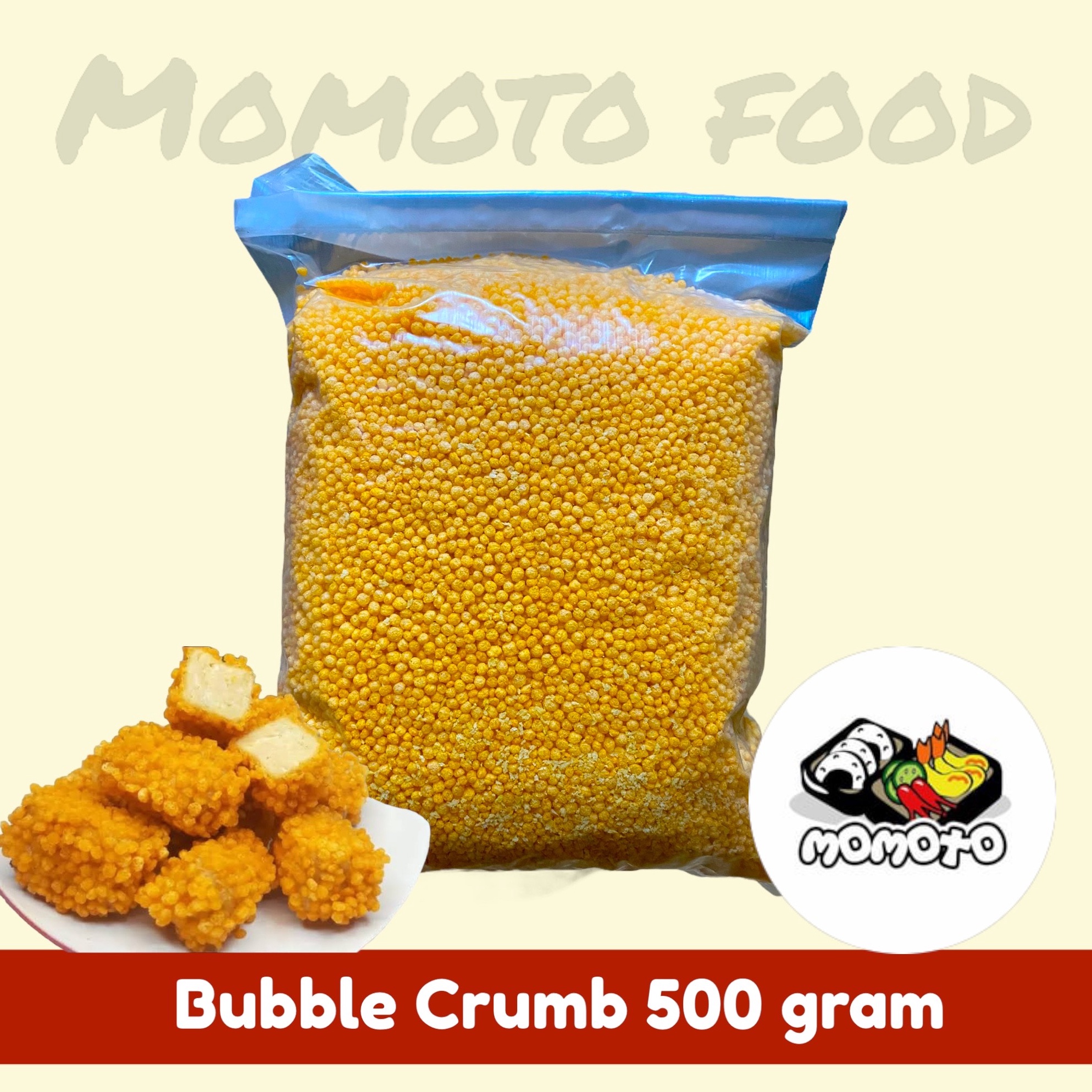 

Terbaru!! PROMO Bubble Crumb Crispy Nugget Naget Tepung Roti Bulat 500 gram HALAL Model Baru ￣