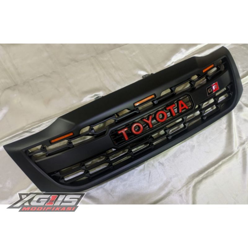 front grill grille gril depan hilux 2012-2015 gr model raptor logo toyota led / front grille hilux v