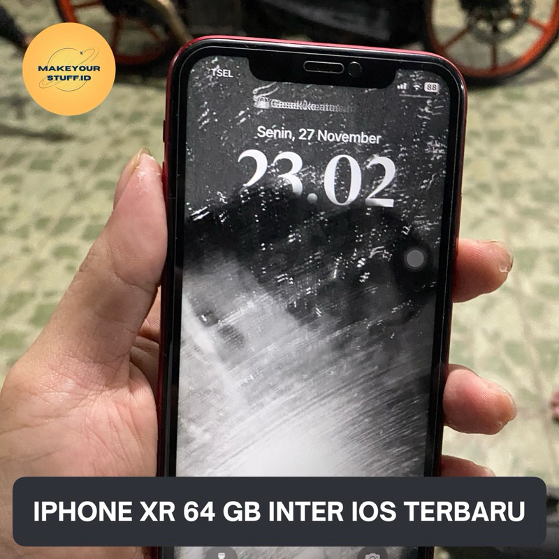 IPHONE XR 64 GB INTER AMAN IOS TERBARU KONDISI 95 % All PART ORIGINAL