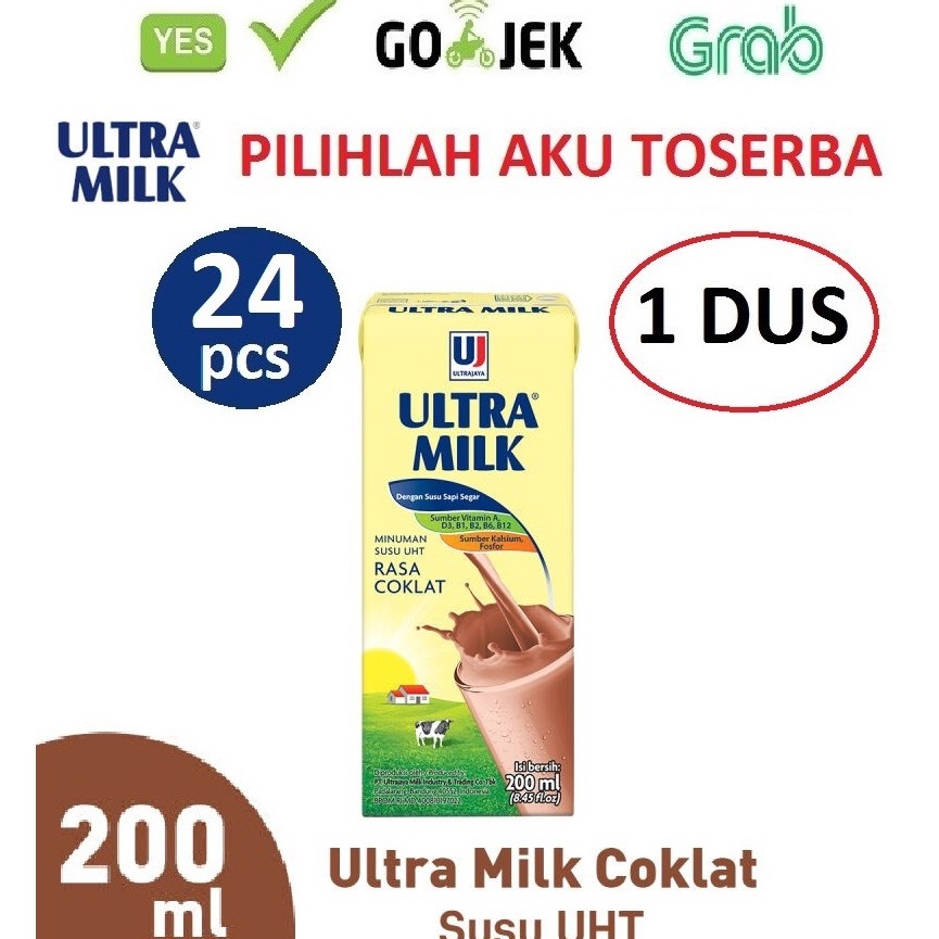 

RHTP4411 Ready Stok Susu Ultra Coklat (Cokelat) - 200 ml - 1 DUS ISI 24 pcs