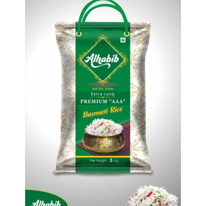 

YTYL3479 MEGA SALE BERAS BASMATI ALHABIB 5KG SEGEL