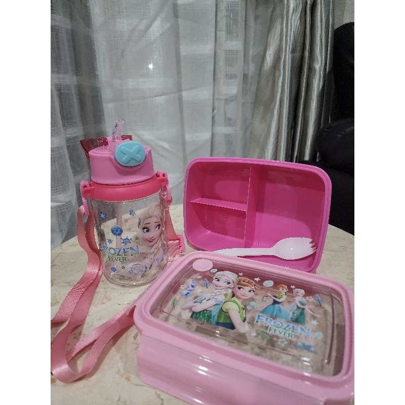 TERBARU PROMO TERBARU Lunch box set Kotak makan set anak karakter 6018 + 3905 - 23033 + 23018