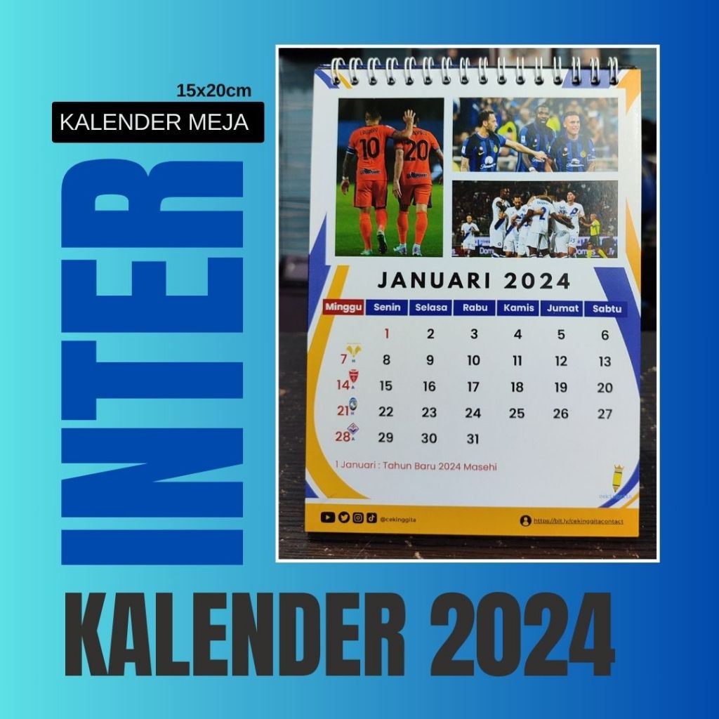 

Kalender 2024 Tema INTER MILAN