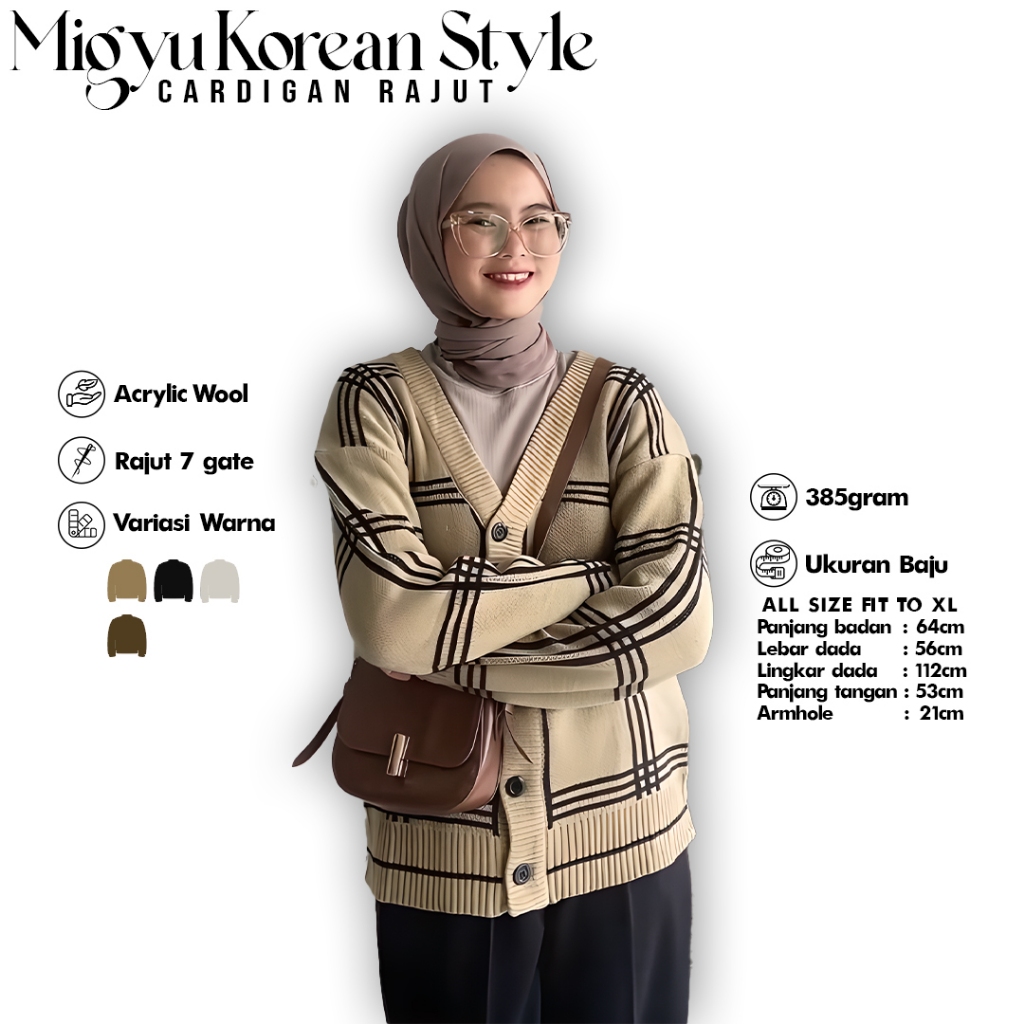 Cardigan Korean / Cardigan Rajut Mingyu Korean Style