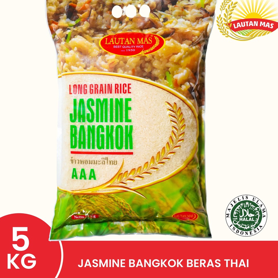 

ZTYB2643 Jangan Sampai Kehabisan!!! Jasmine Bangkok Beras Thai 5KG