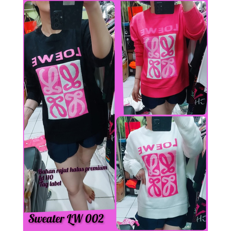 sweater LW 002   /  sweater 210336   /   sweater wanita / sweater pria / sweater premium loewe  / sw