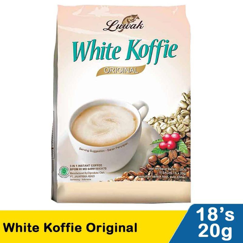 

LUWAK White Koffie Original PCK 18's x 20 GR