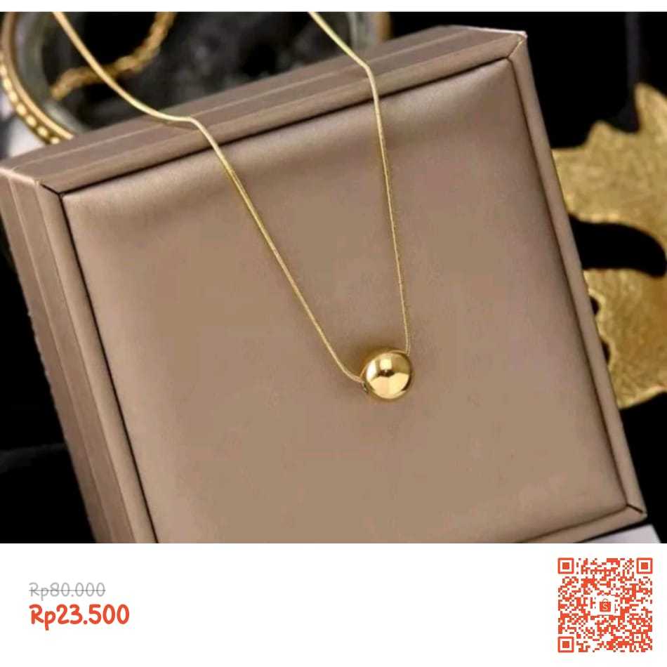 Bayar Di Tempat/Kalung Titanium wanita import Korea original Anti karat Liontin Bulgari/Kalung Titan