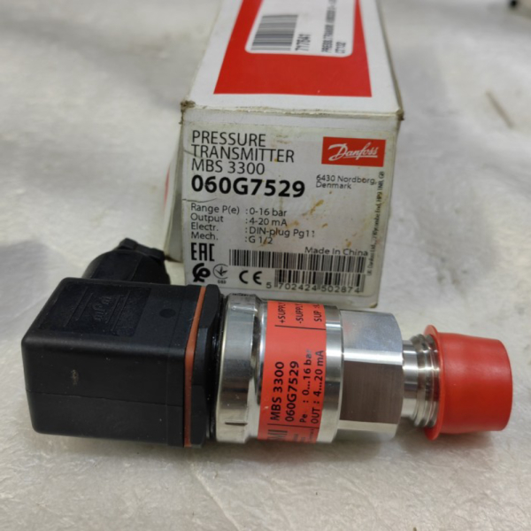 

Unik PRESSURE TRANSMITTER 16BAR MBS 3300 DANFOSS 060G7529 MBS3300 Limited