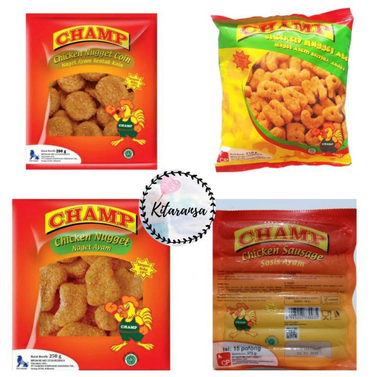 

YKCM7401 [PROMO SALE!!!] Nugget Champ 1kg/Nugget 250gr/Sosis Champ 375gr/Nugget Ayam/Sosis Champ