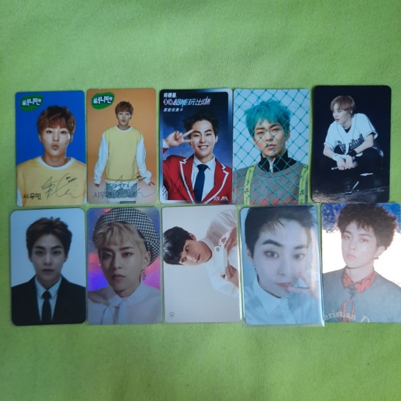 EXO XIUMIN PC PHOTOCARD NON ALBUM SUNNY 10 SUNNY10 KFC STICKER BOOMING DAYS KINISO FIGURE TICKET HOL